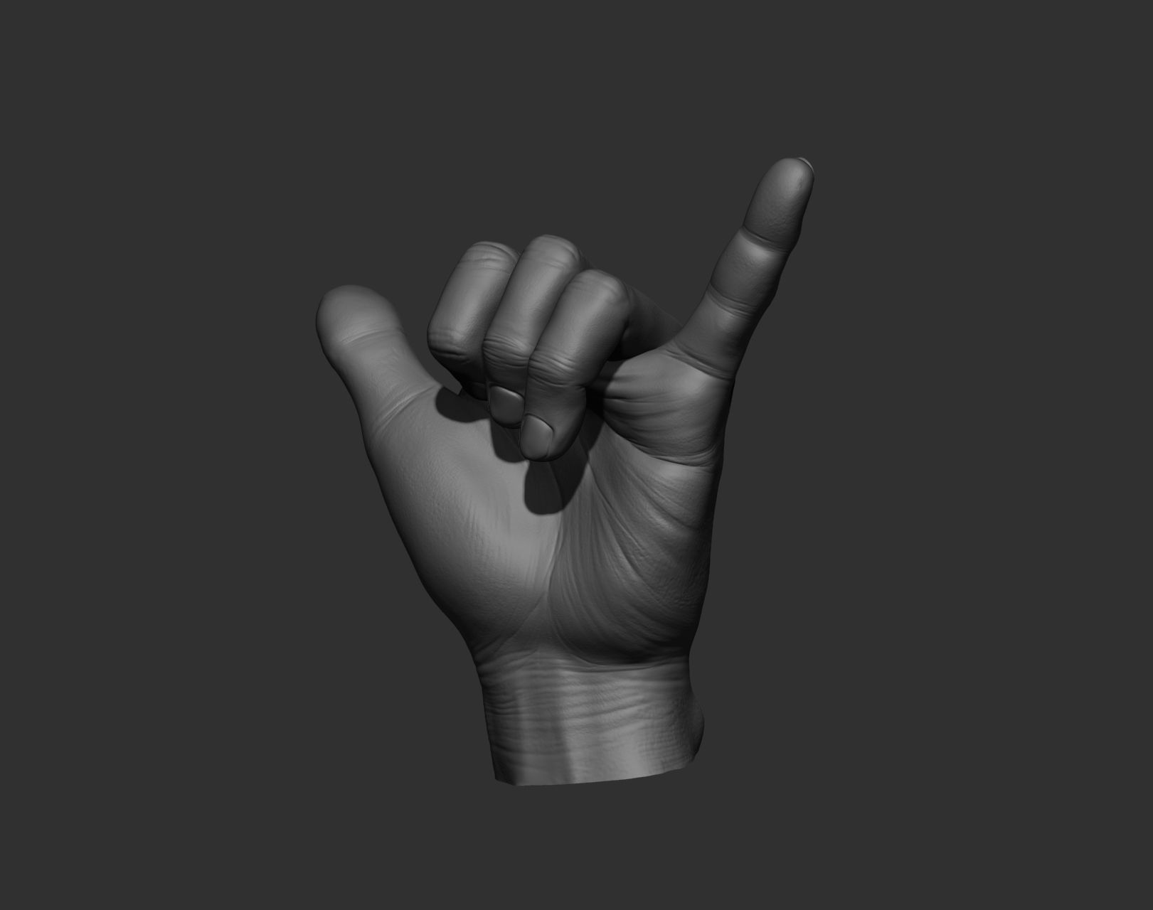 5 Male hands 3D model_31