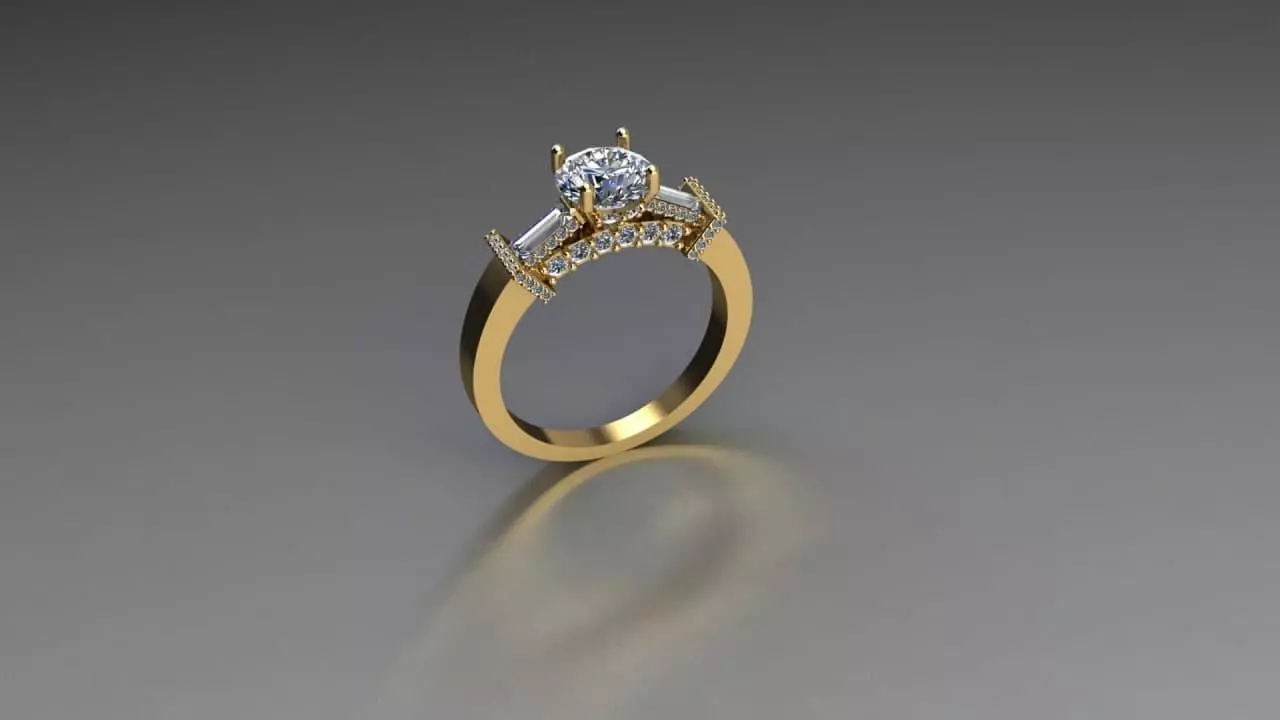 ring jewelry 3D print model_0