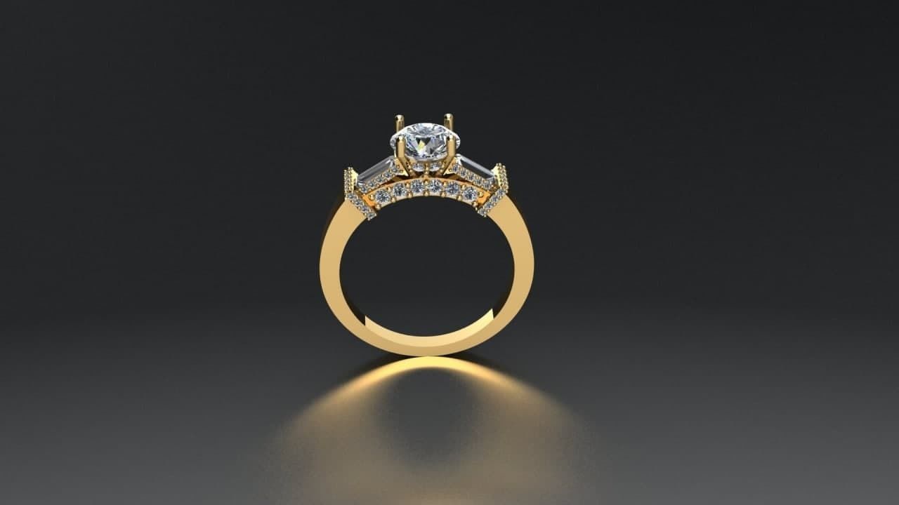 ring jewelry 3D print model_2