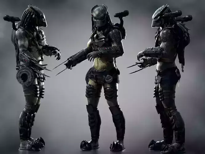 Predator Wolf Low-poly 3D model