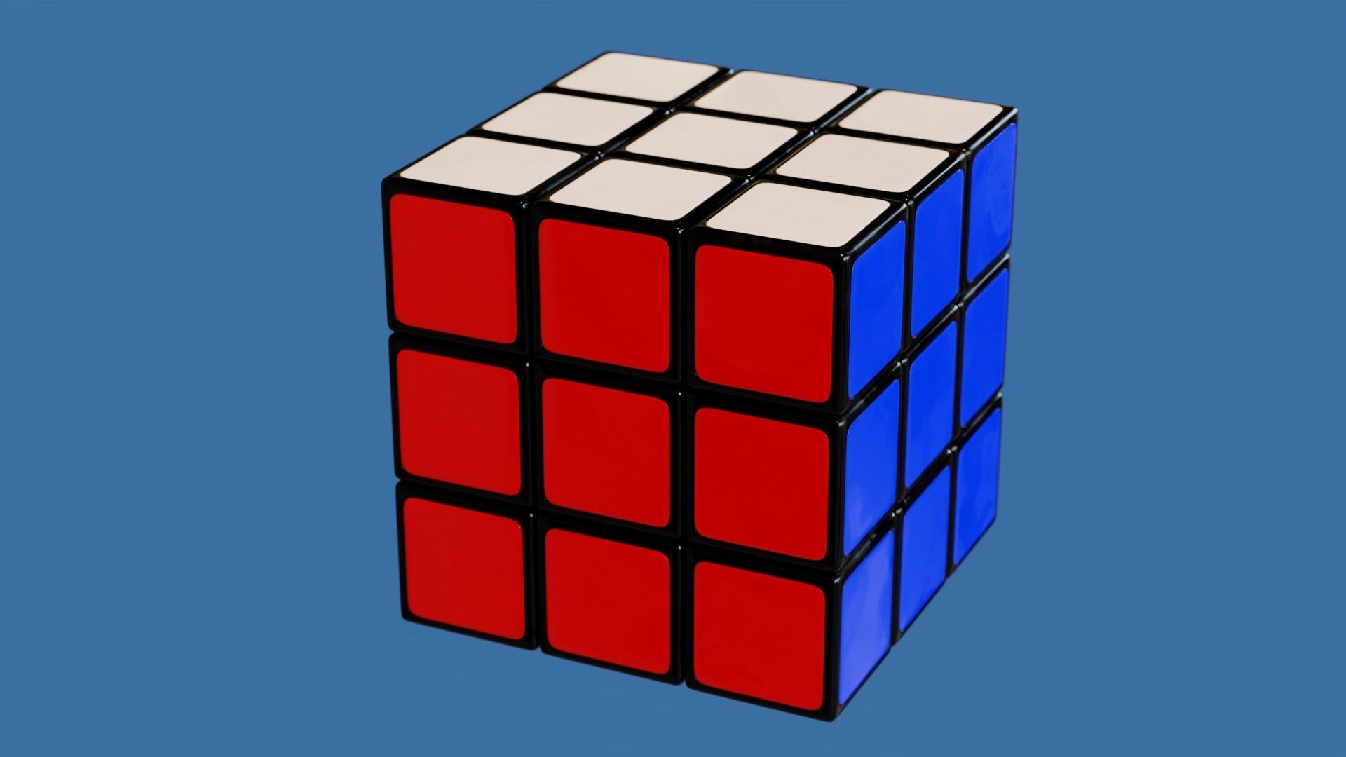 Realistic Rubiks Cube 3D model_2