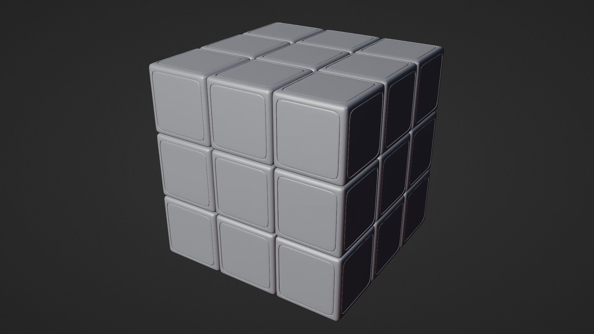 Realistic Rubiks Cube 3D model_11