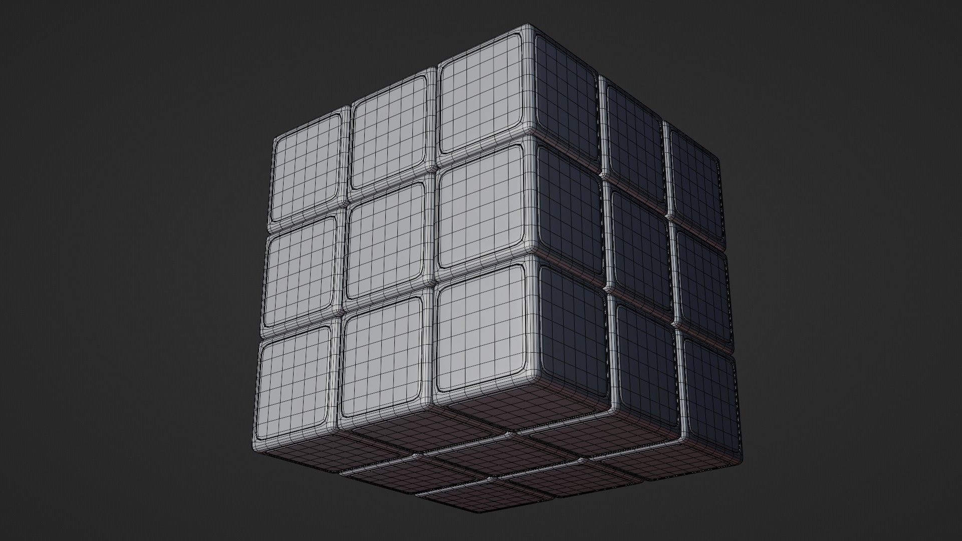 Realistic Rubiks Cube 3D model_14