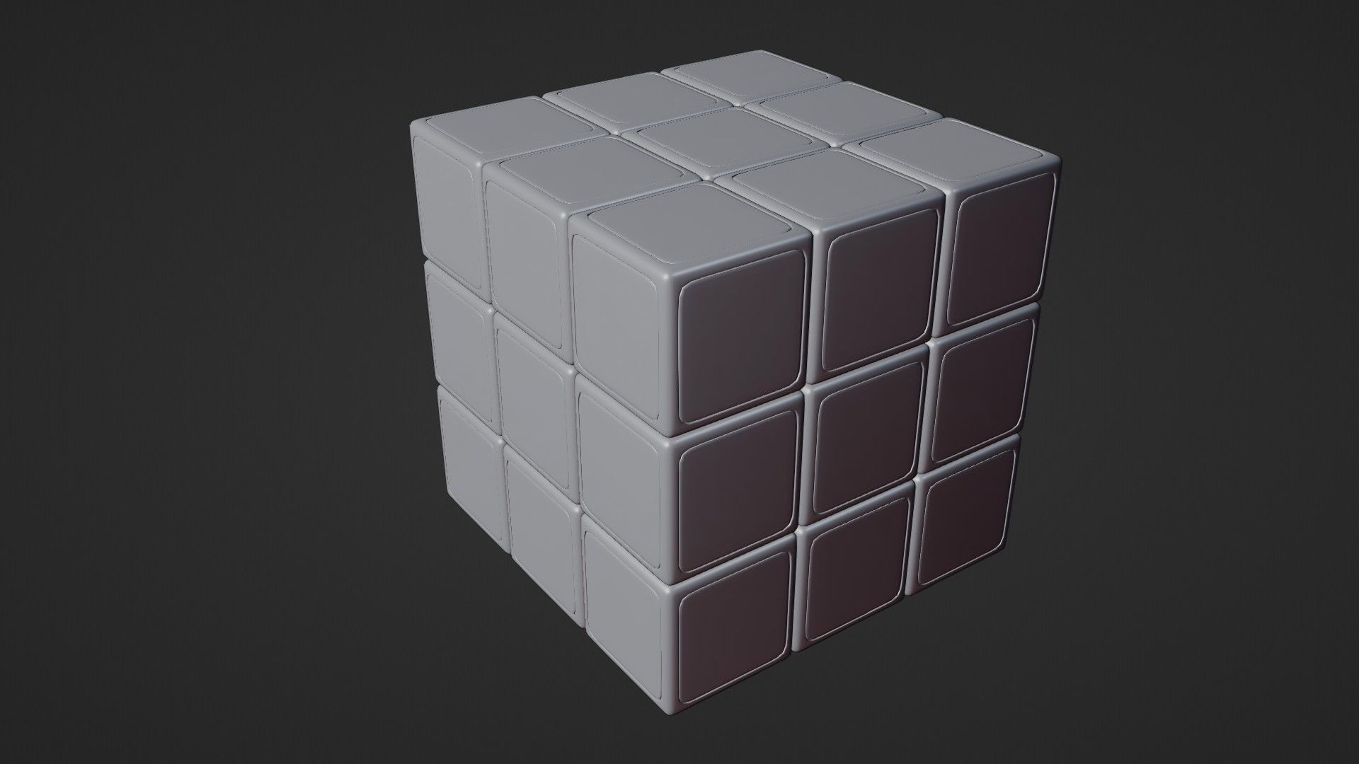 Realistic Rubiks Cube 3D model_10