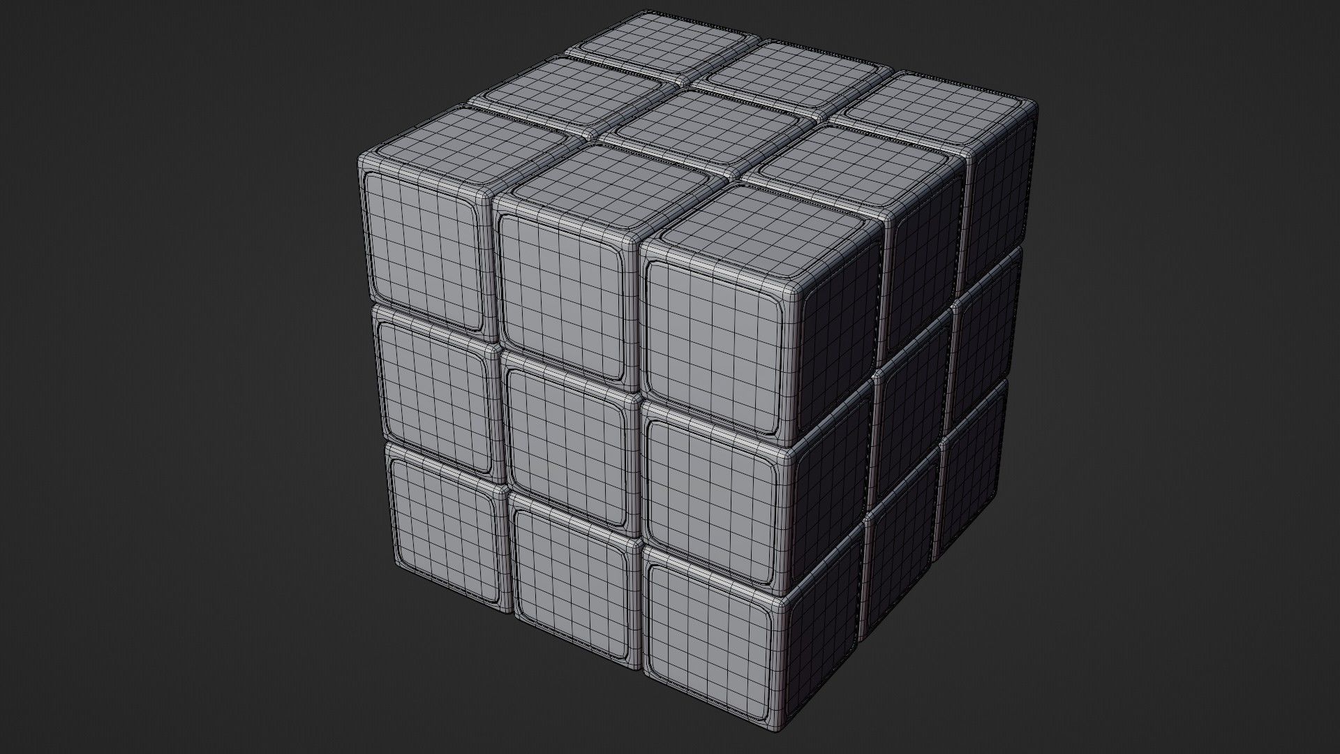 Realistic Rubiks Cube 3D model_13