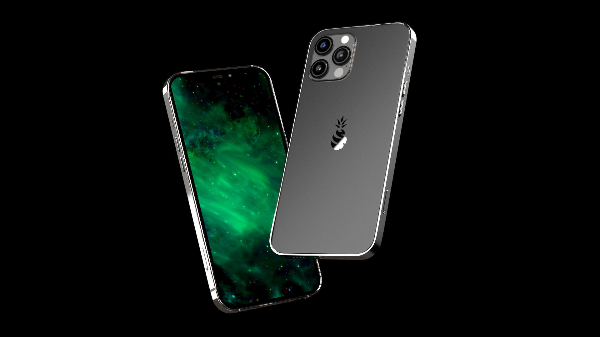 Iphone 12 Pro Low-poly 3D model_2