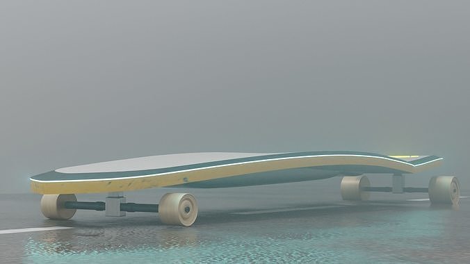 Sci-fi Skateboard 3D model