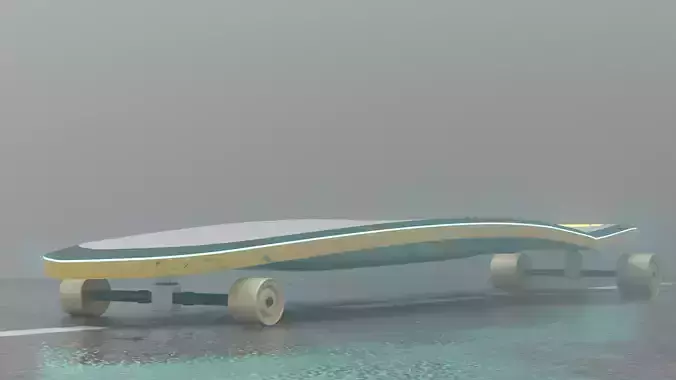 Sci-fi Skateboard 3D model