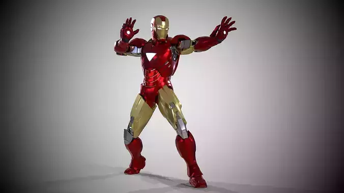 Iron Man MK VI 3D print ready 3D print model