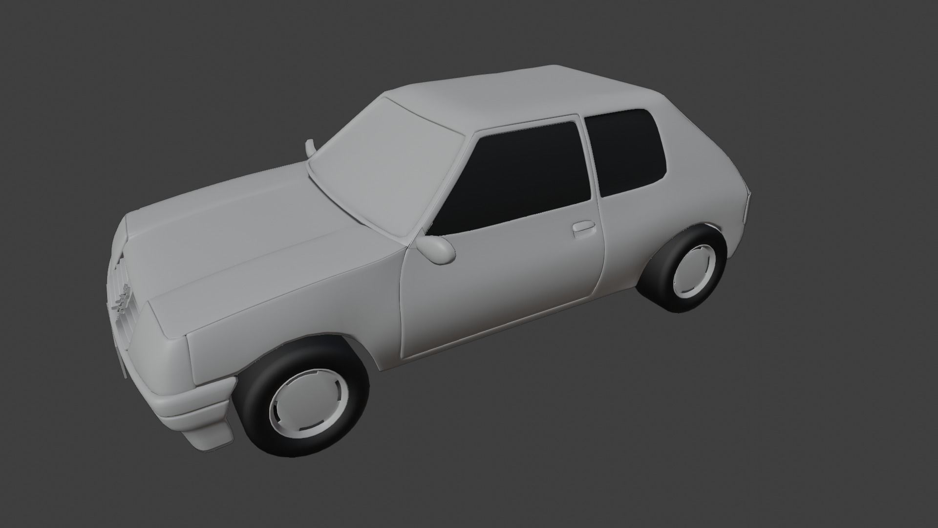 rusted peugot 205 3D model_8