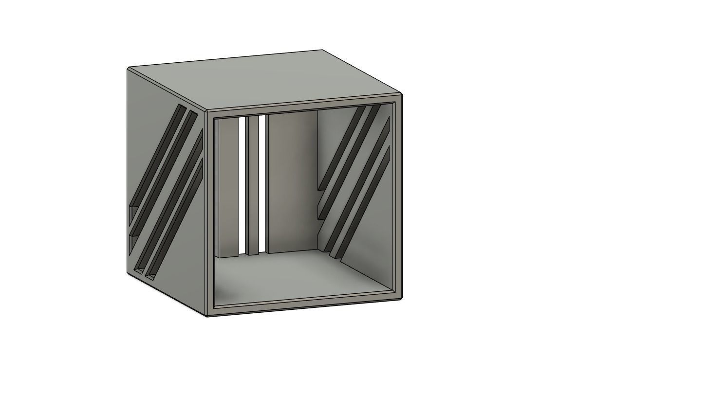 Deskor metal box with two sides 3D model_12