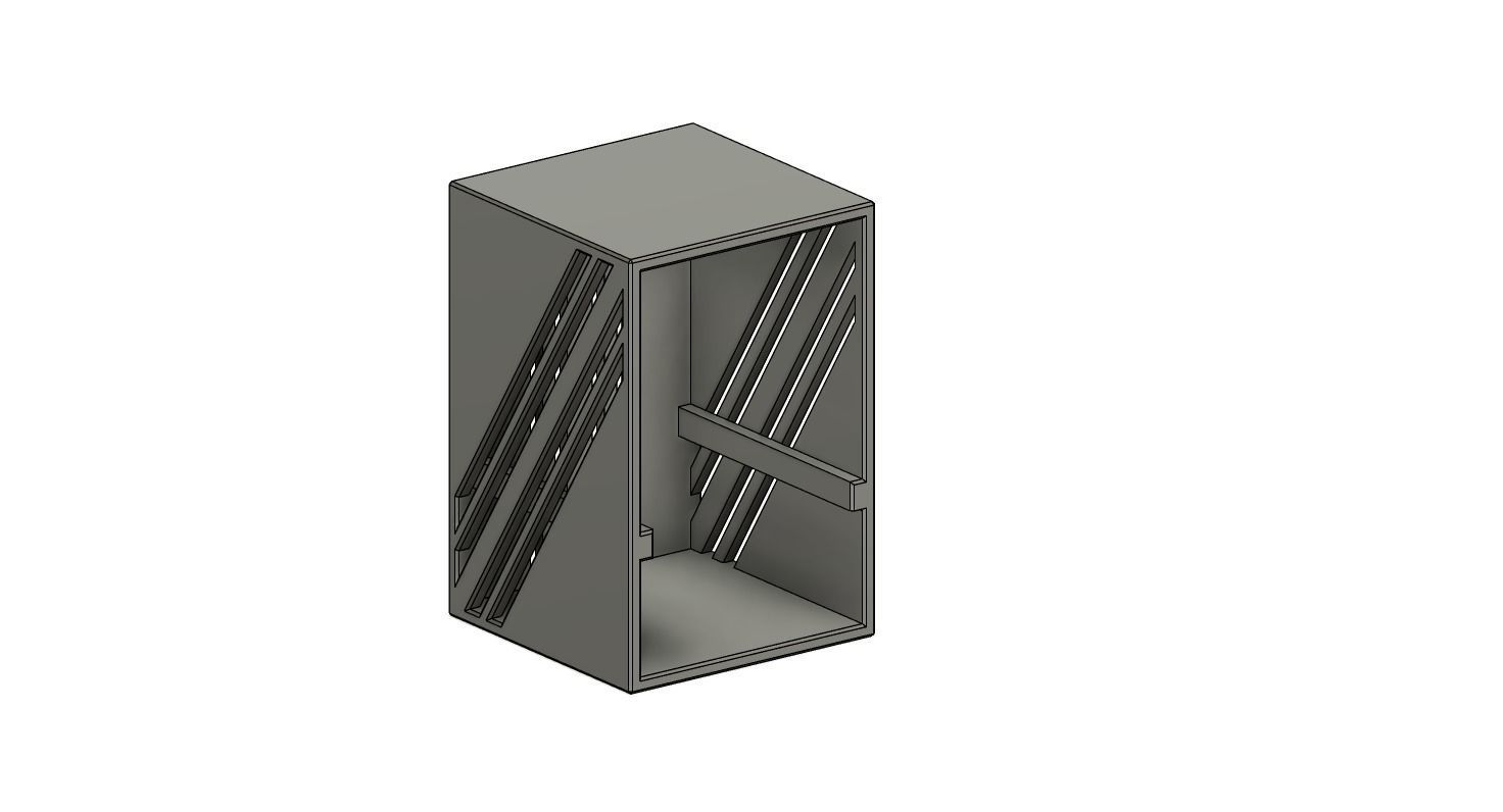 Deskor metal box with two sides 3D model_13