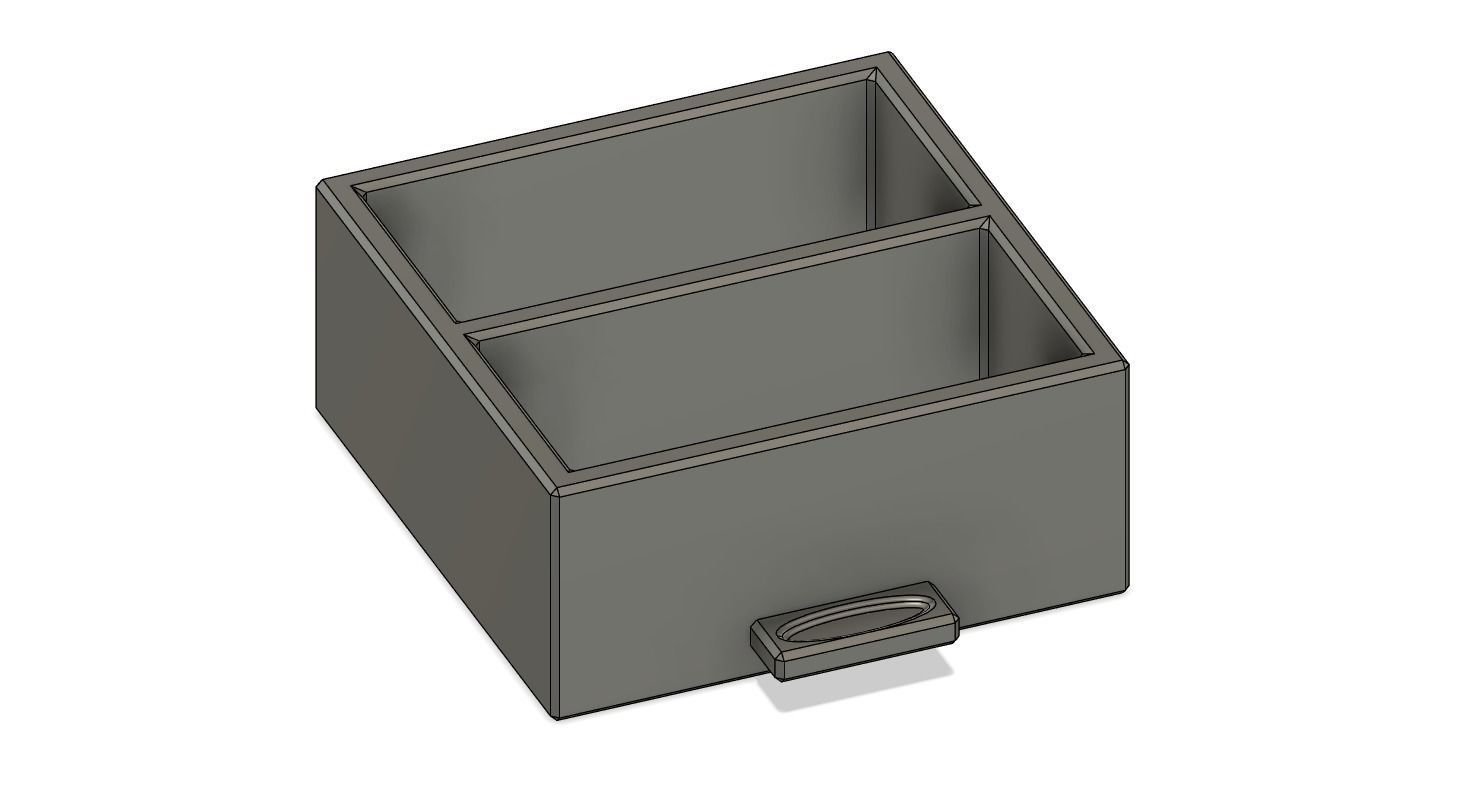 Deskor metal box with two sides 3D model_10