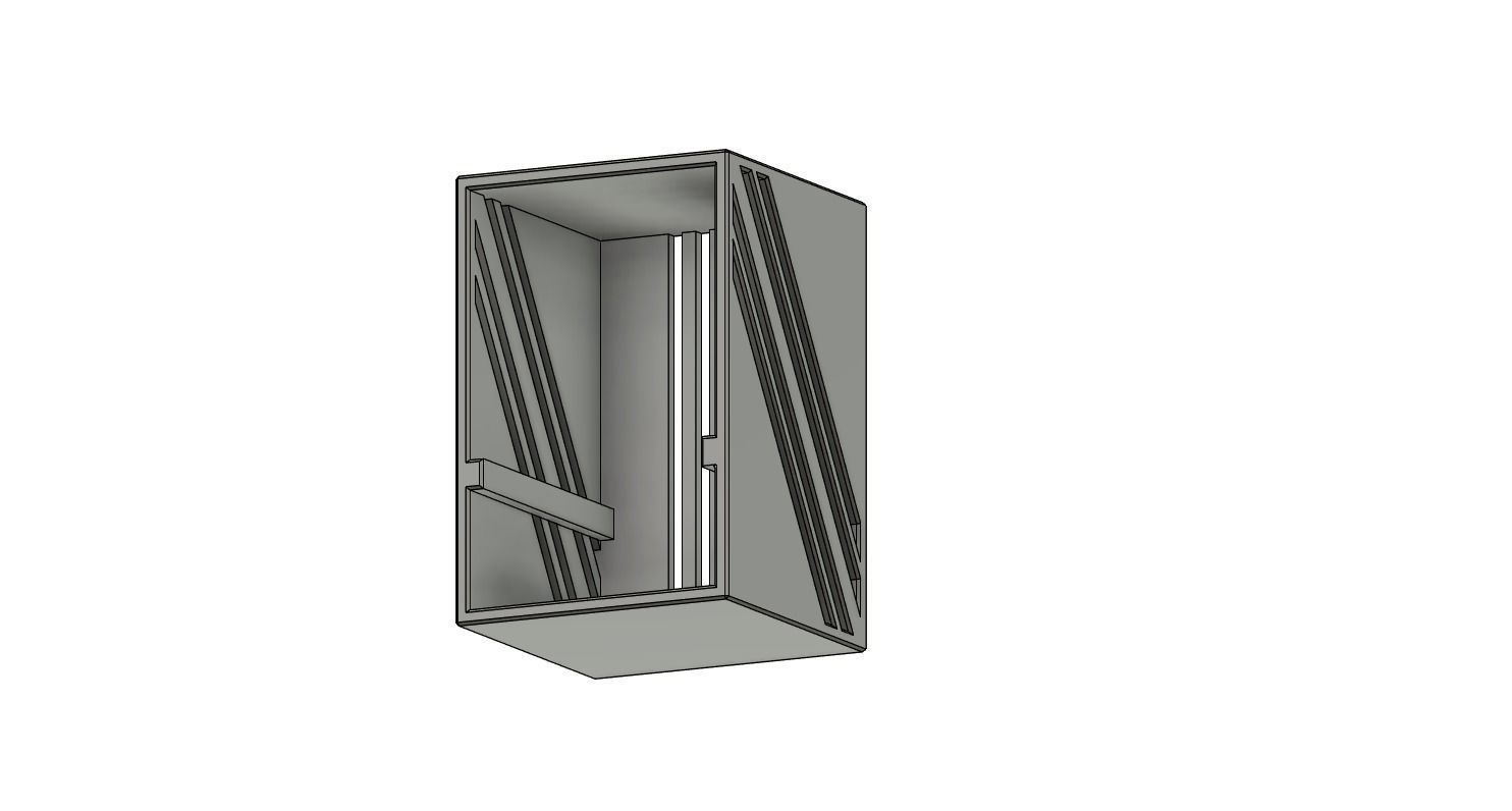 Deskor metal box with two sides 3D model_14