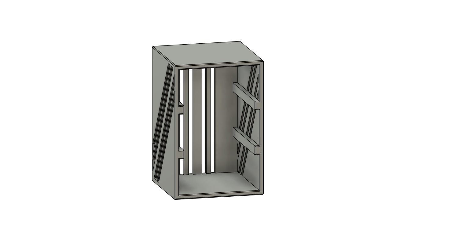 Deskor metal box with two sides 3D model_19