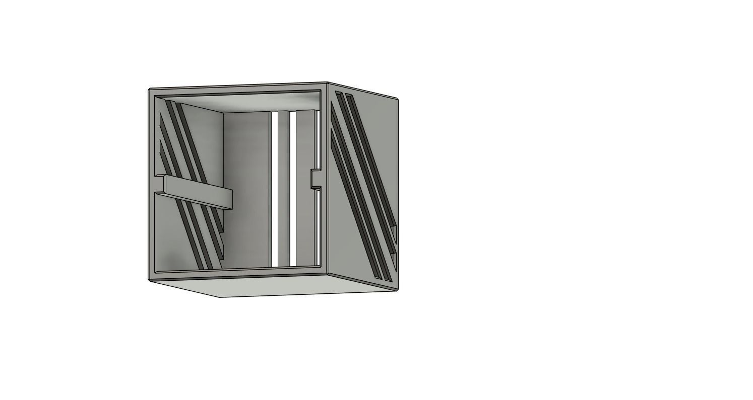 Deskor metal box with two sides 3D model_18