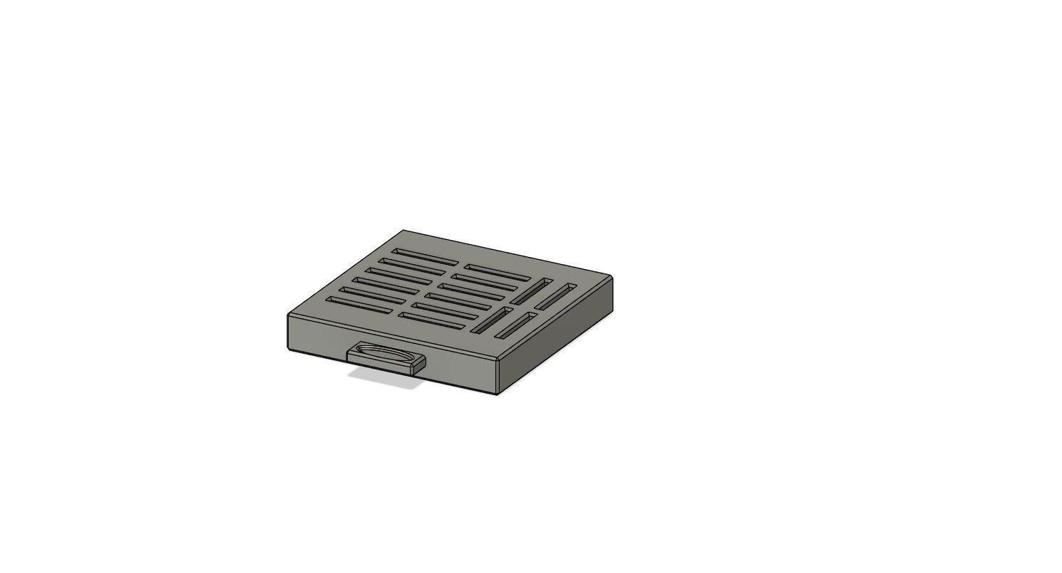 Deskor metal box with two sides 3D model_4