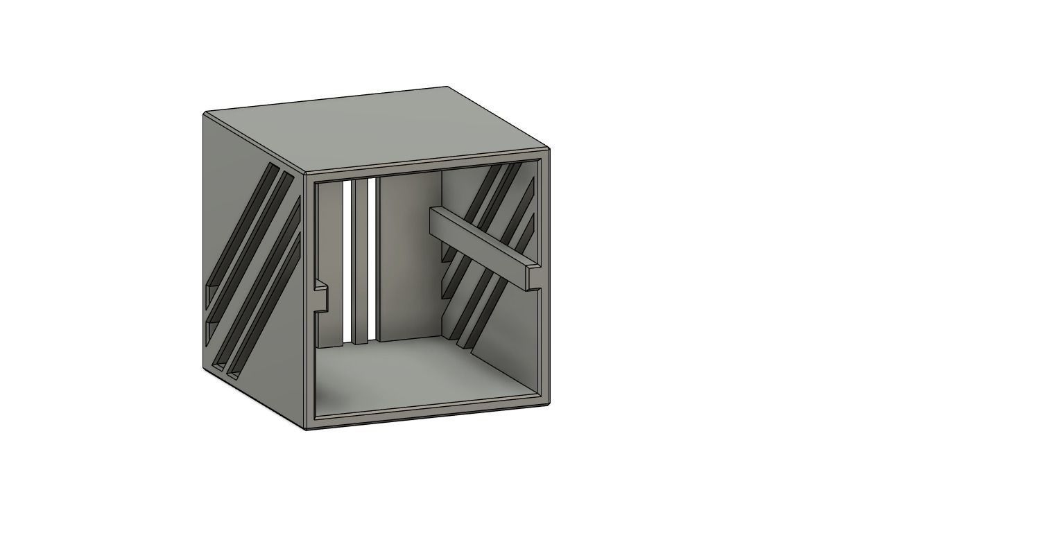 Deskor metal box with two sides 3D model_3