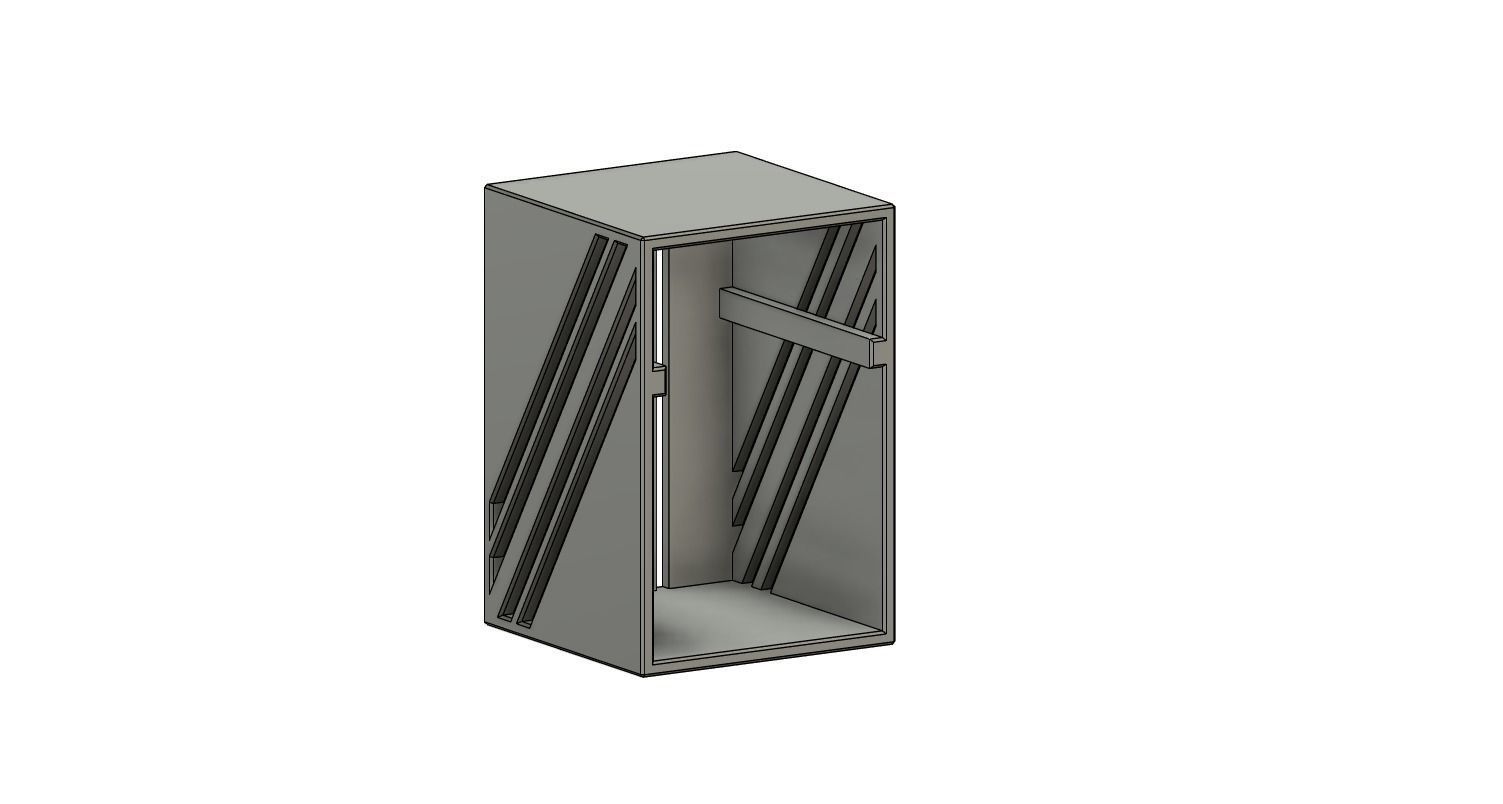 Deskor metal box with two sides 3D model_16