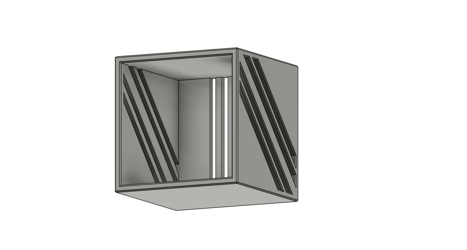 Deskor metal box with two sides 3D model_15
