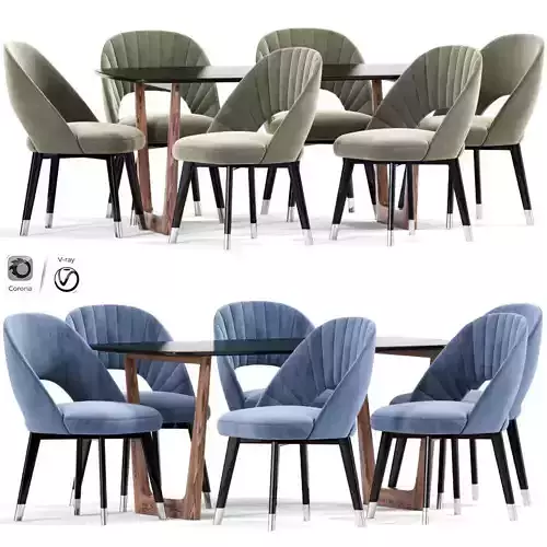 Baxter Colette Strip Dining Chair