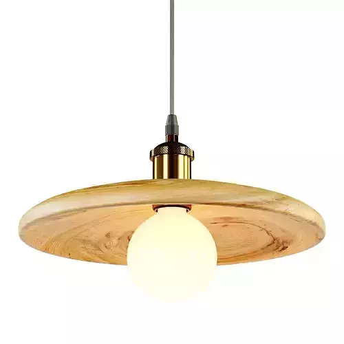 LampsWell Nordic Solid Wood Lamp 3D model