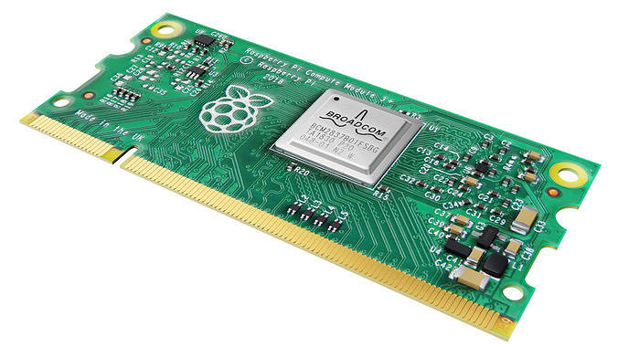 Raspberry pi cm3 Low-poly 3D model