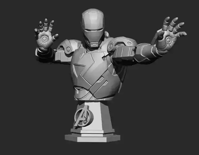 Iron Man MK VI Bust 3d Print Ready