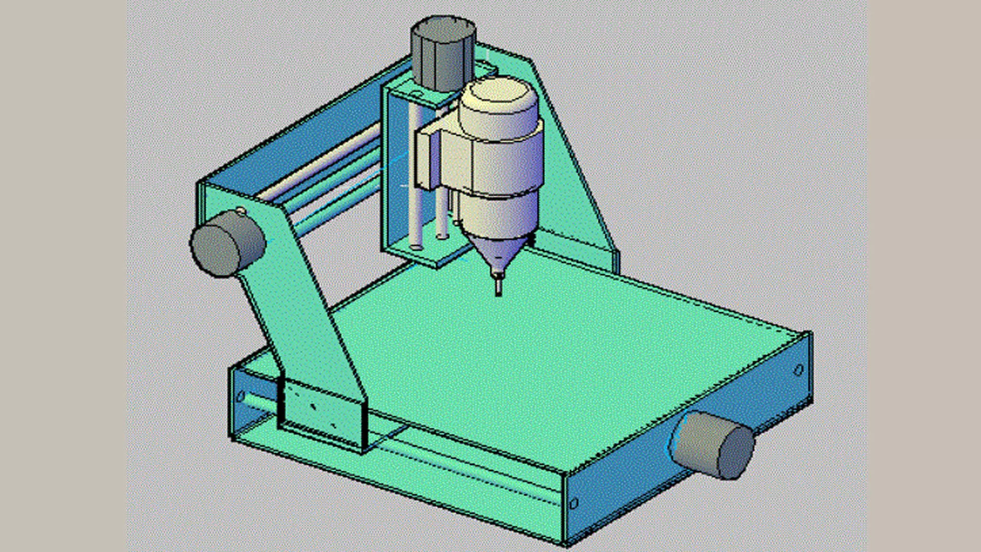 cnc router 40x40 3D model