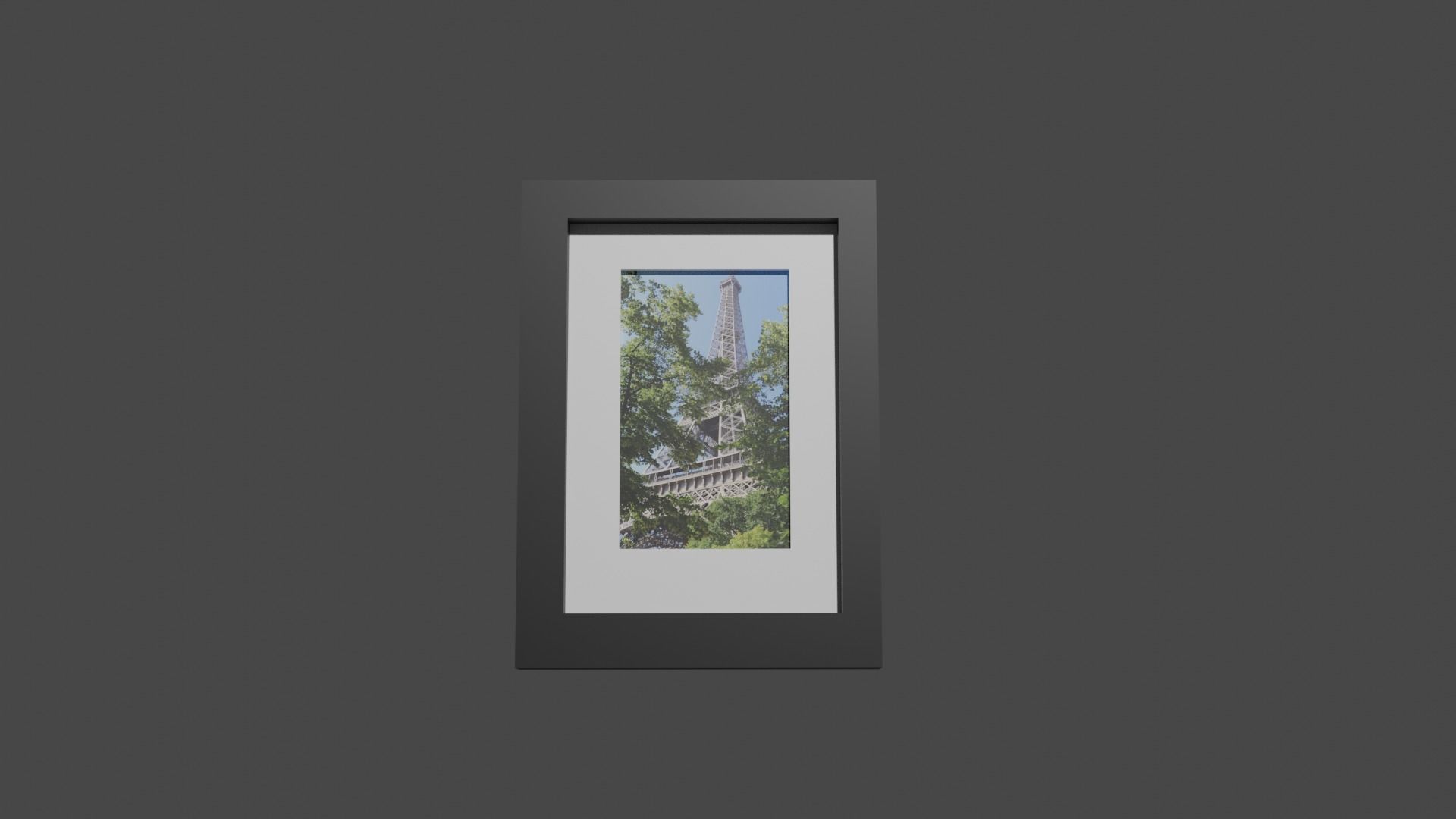 Standing Picture Frame Free 3D model_1