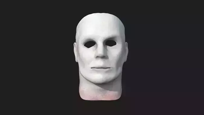Michael Myers Halloween Mask 01 White - Character Design