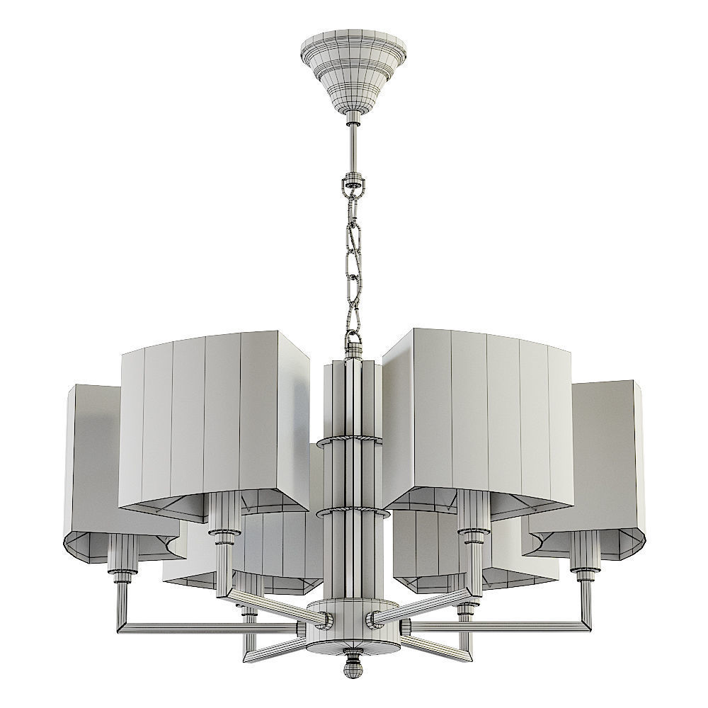 Maytoni Metropolitan H015PL-06G chandelier 3D model_2