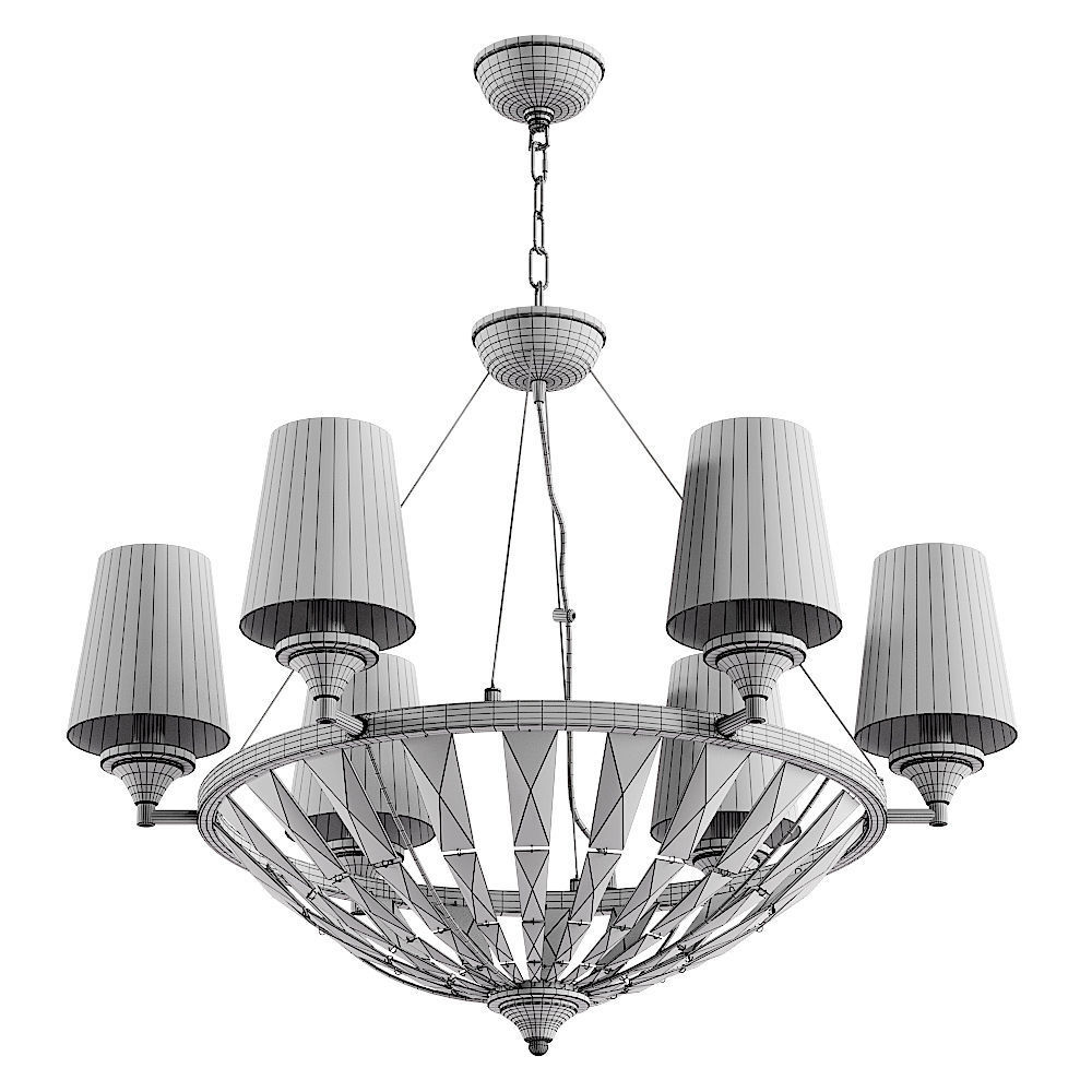 Maytoni Pantheon H021PL-06CH chandelier 3D model_2