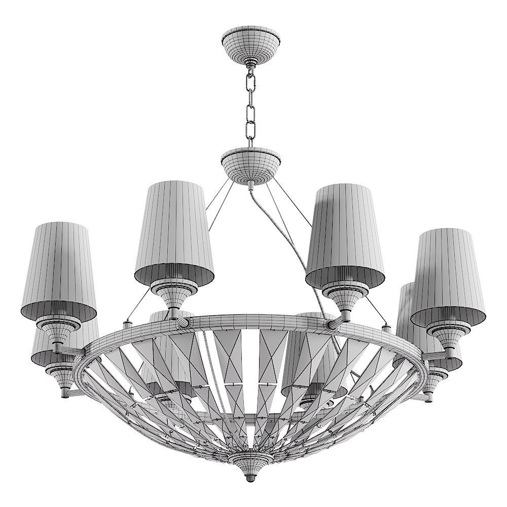 Maytoni Pantheon H021PL-08CH chandelier 3D model_2