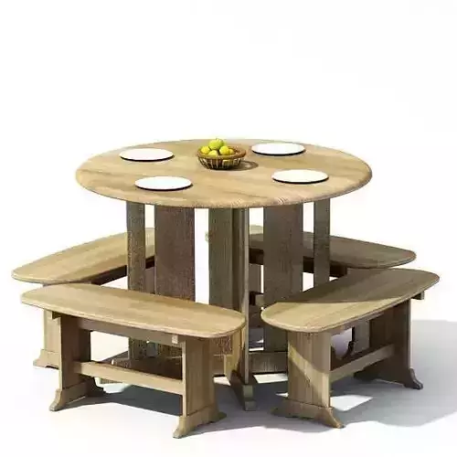 Wooden Dining Table Benches