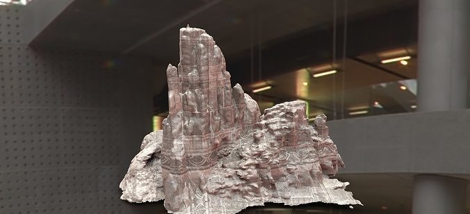 Model Stand Cliff rocks version 2 3D model 3D model