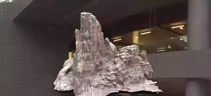 Model Stand Cliff rocks version 2 3D model 3D model