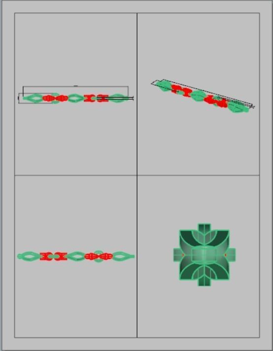 Eslabon para cadenas chain link E2016-6 3D print model 3D print model_6