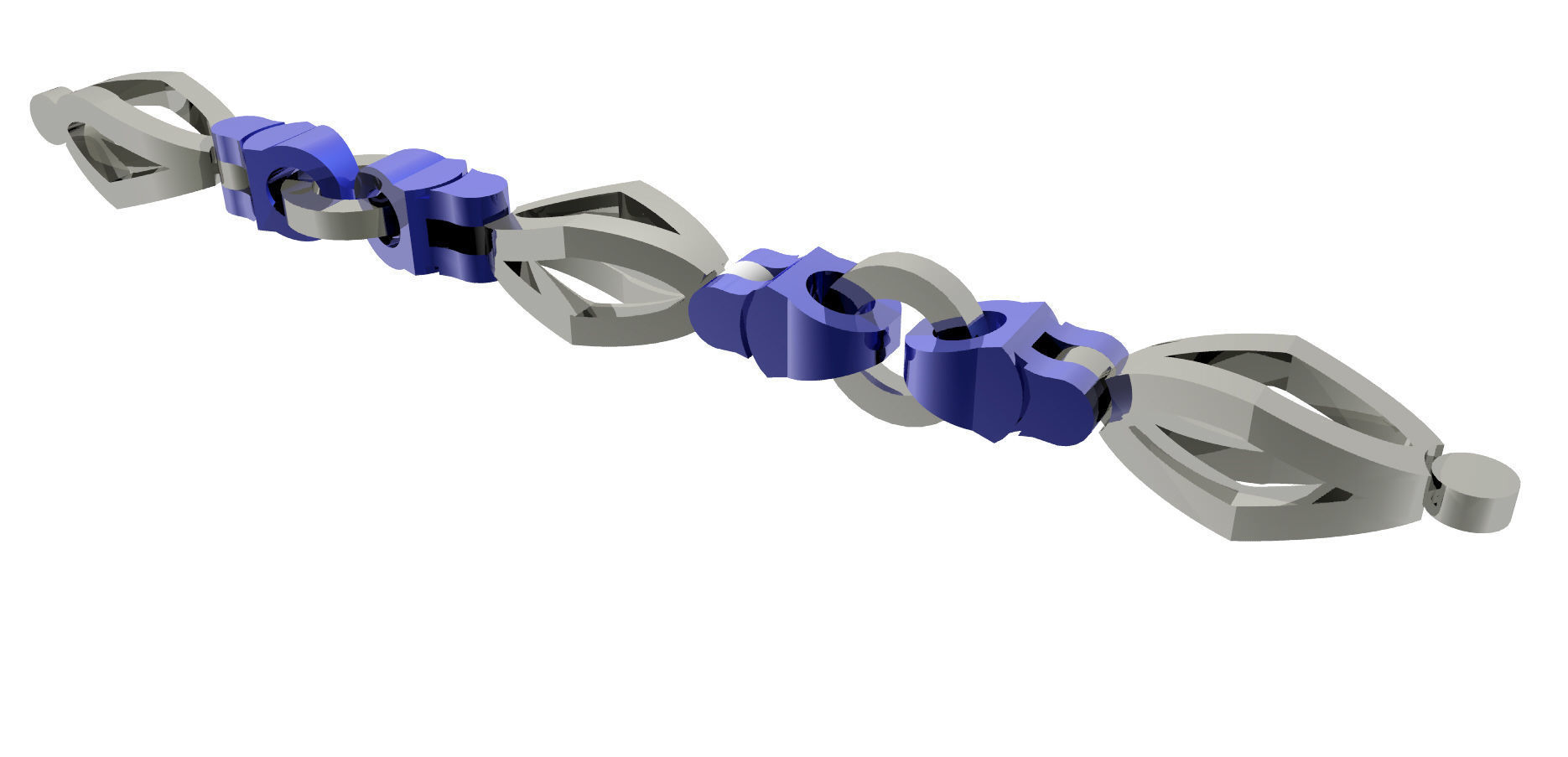 Eslabon para cadenas chain link E2016-6 3D print model 3D print model_3