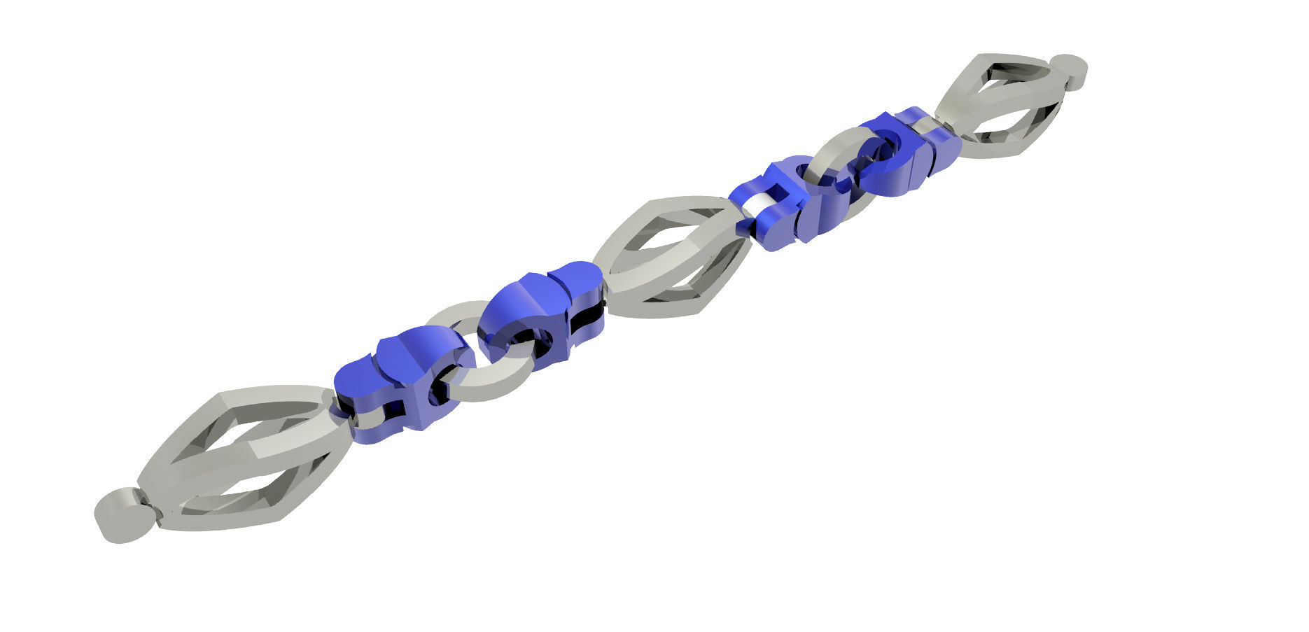 Eslabon para cadenas chain link E2016-6 3D print model 3D print model_5