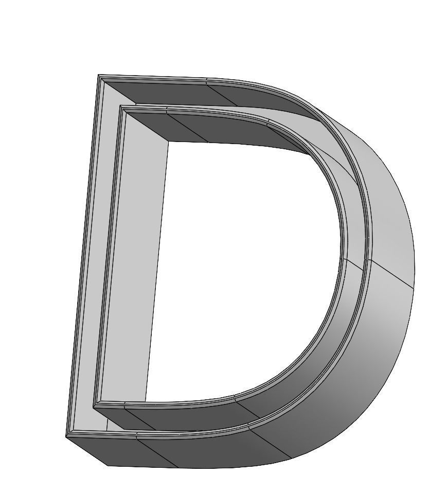 POLYMER CLAY ALPHABET MODEL SET 3D model_23