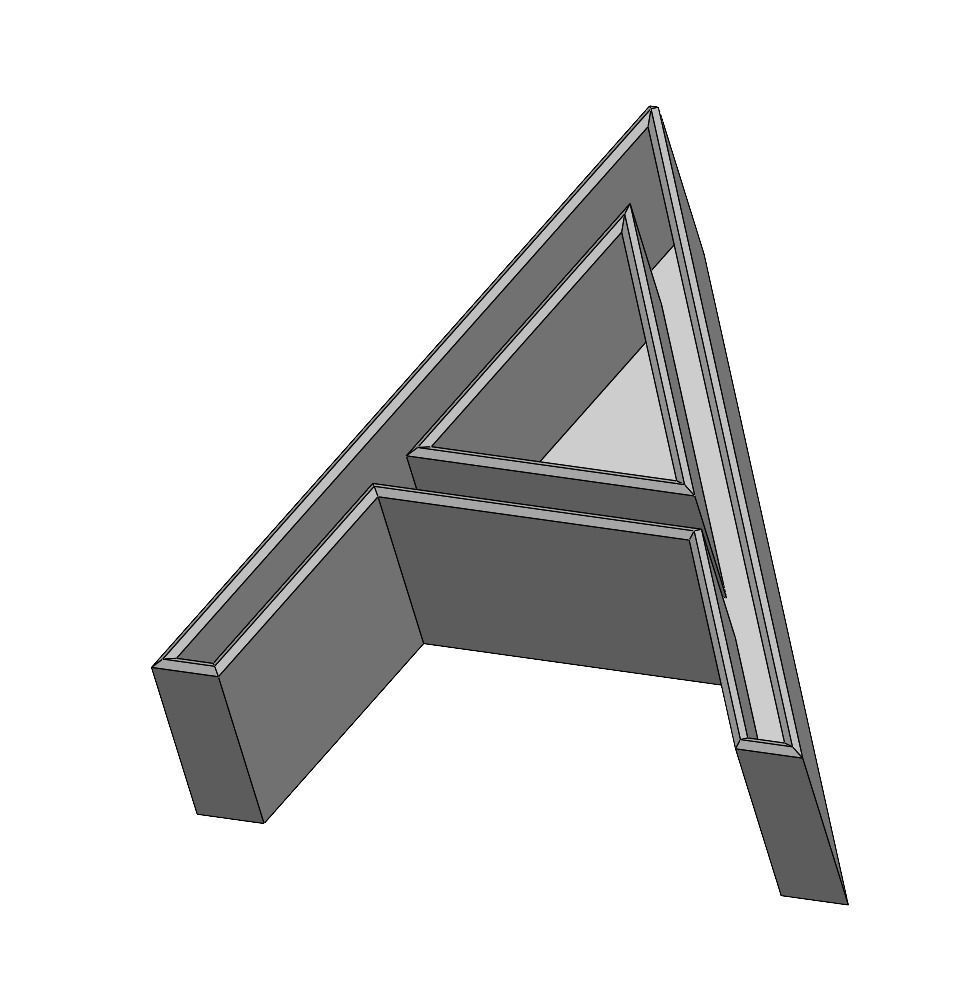 POLYMER CLAY ALPHABET MODEL SET 3D model_1