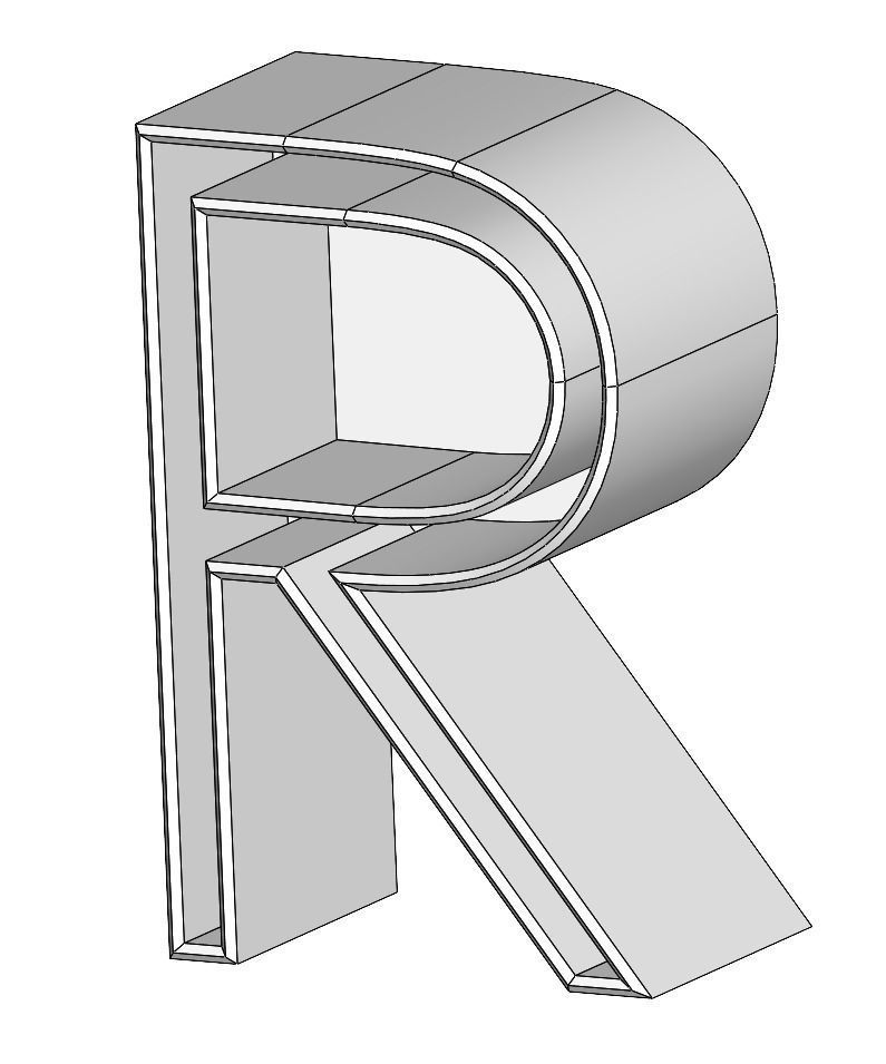 POLYMER CLAY ALPHABET MODEL SET 3D model_11