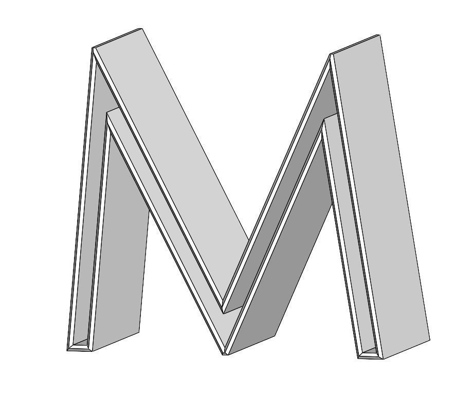 POLYMER CLAY ALPHABET MODEL SET 3D model_6