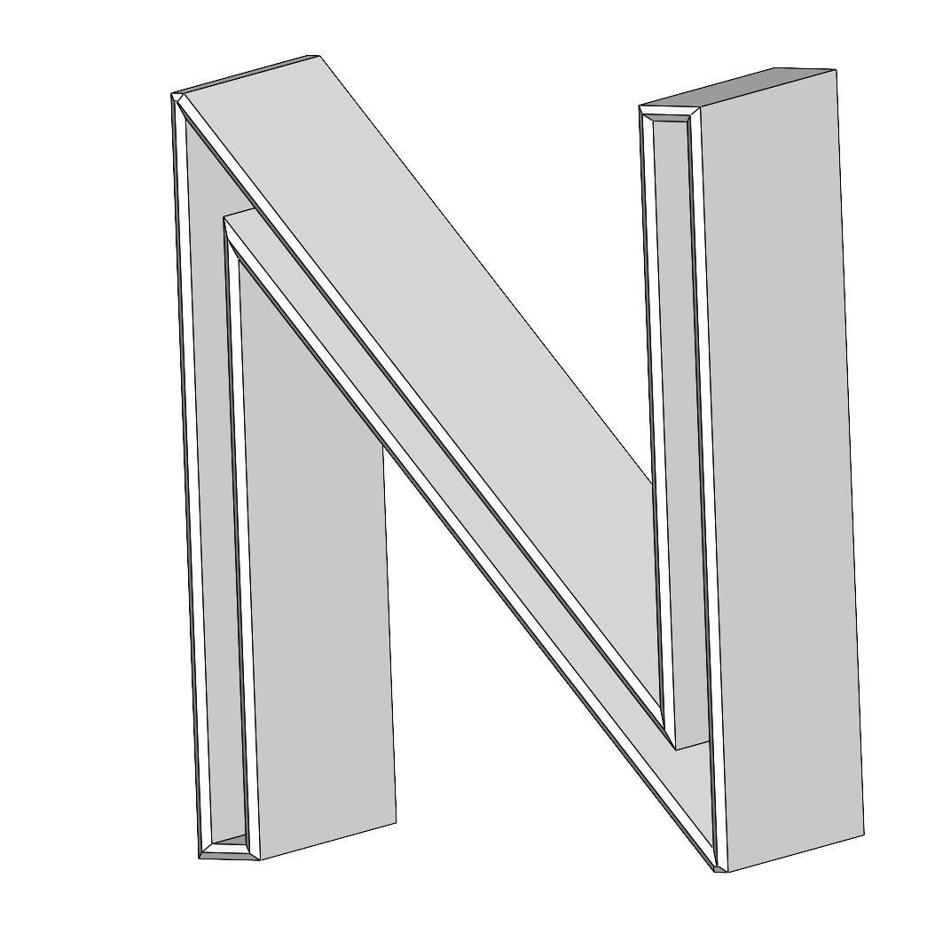 POLYMER CLAY ALPHABET MODEL SET 3D model_7