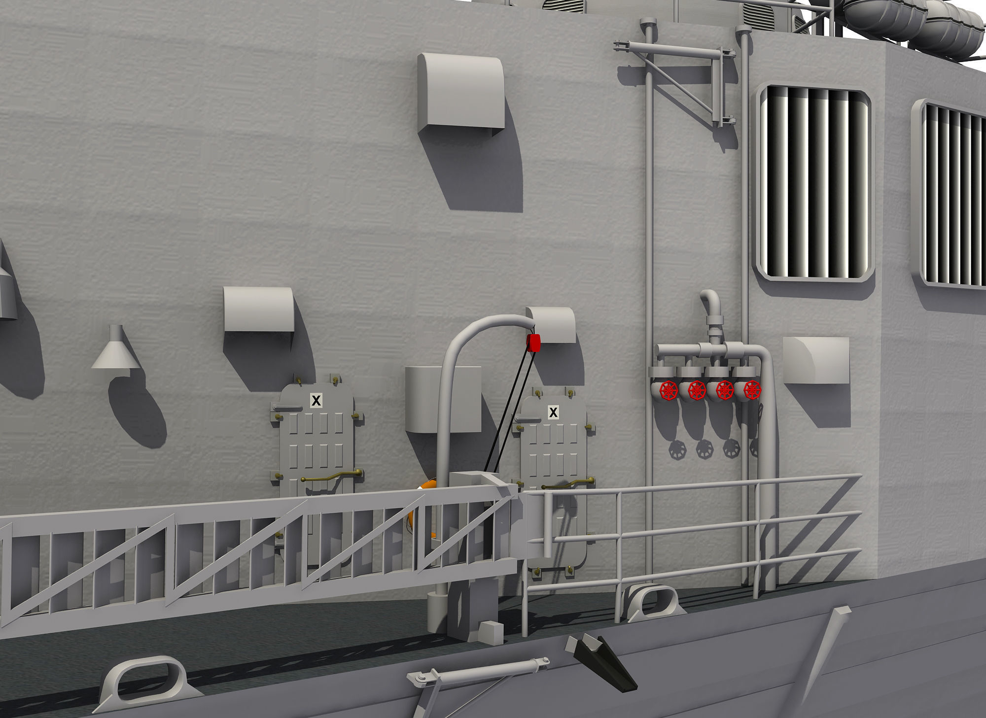 HMAS ADELAIDE AUSTRALIAN PERRY CLASS FRIGATE1 3D model_14