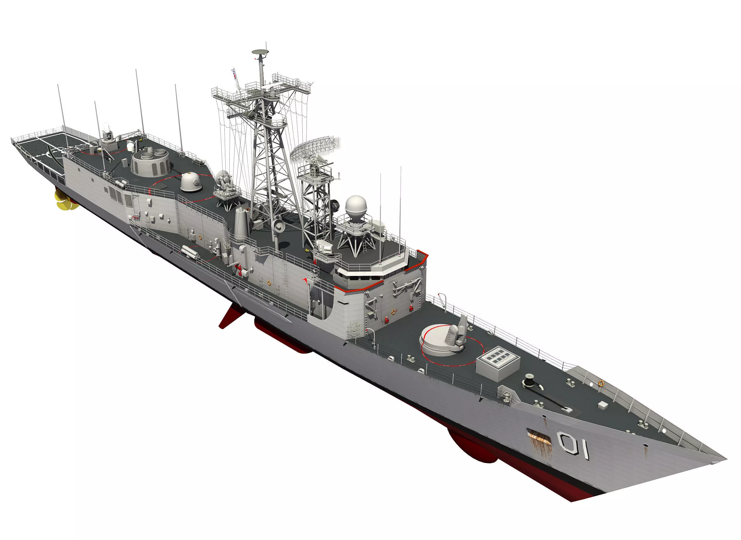 HMAS ADELAIDE AUSTRALIAN PERRY CLASS FRIGATE1 3D model_0