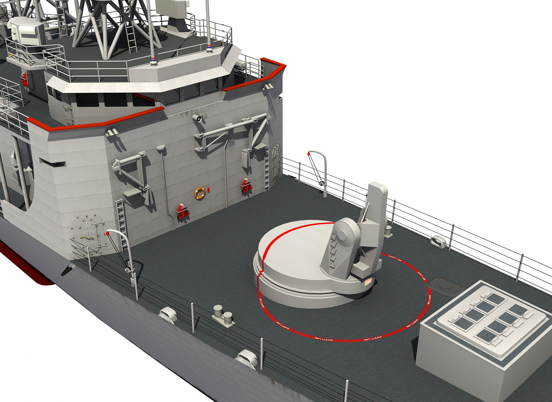 HMAS ADELAIDE AUSTRALIAN PERRY CLASS FRIGATE1 3D model_2