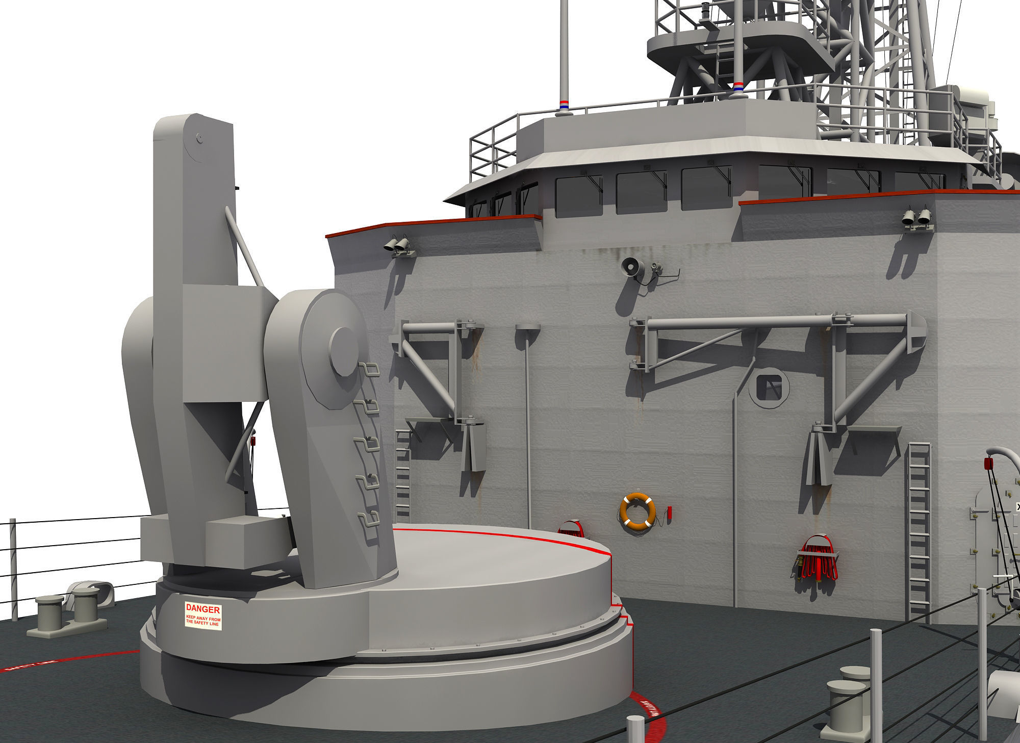 HMAS ADELAIDE AUSTRALIAN PERRY CLASS FRIGATE1 3D model_12