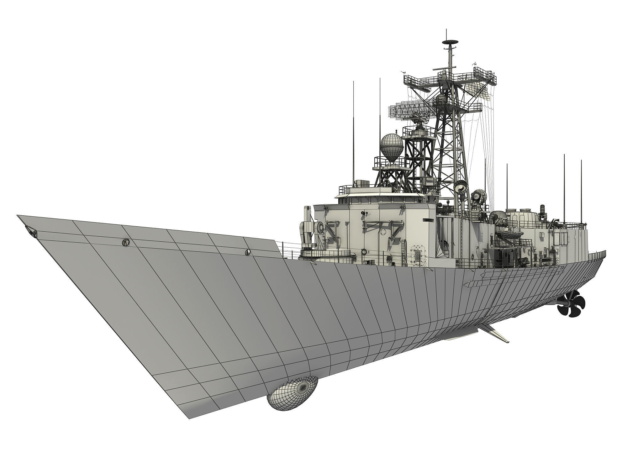 HMAS ADELAIDE AUSTRALIAN PERRY CLASS FRIGATE1 3D model_8